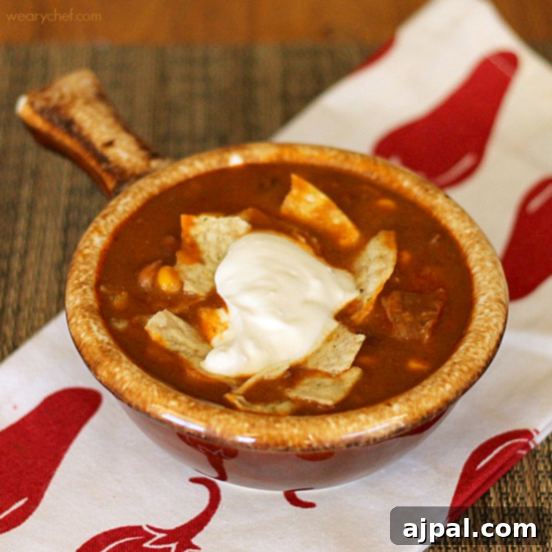 30 Cozy Slow Cooker Soups for Fall 15 Flavorful Beef Enchilada Crockpot Soup, a Tex-Mex inspired comfort food