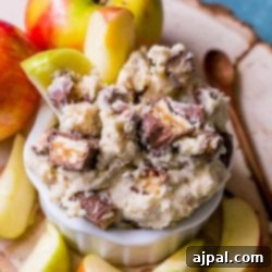 Snickers Cheesecake Fruit Dip