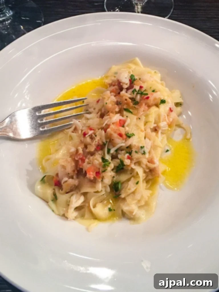 luscious Lobster Tagliatelle, a signature dish at Share by Curtis Stone on Ruby Princess