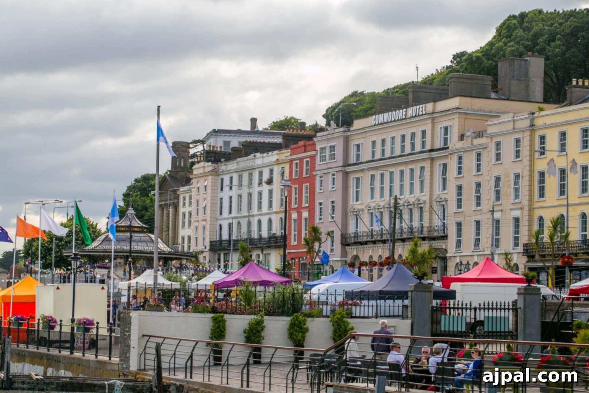 Cobh Ireland Historic Port 12 A bustling street fair in Cobh, Ireland