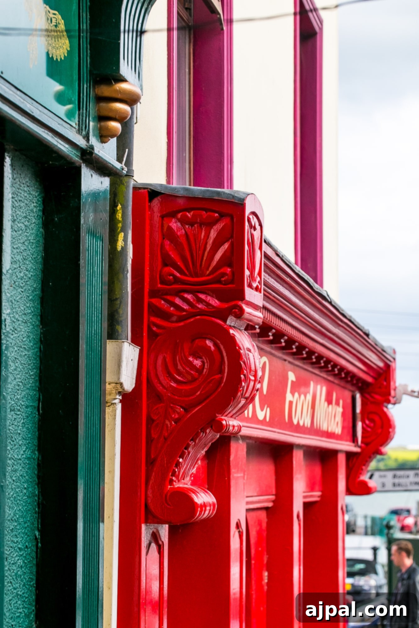 Cobh Ireland Historic Port 18 Beautiful door details on a building in Cobh, Ireland