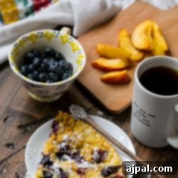 A plate of blueberry pancakes.