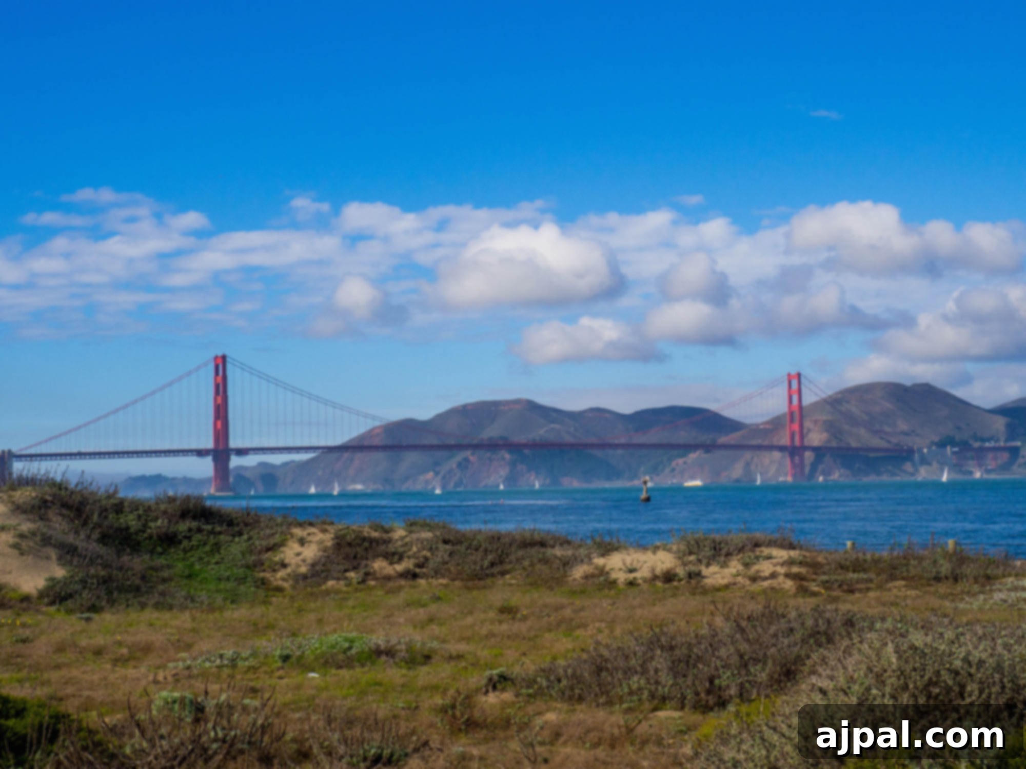 San Francisco: Your 2-Day Adventure 18 The iconic Golden Gate Bridge against a blue sky
