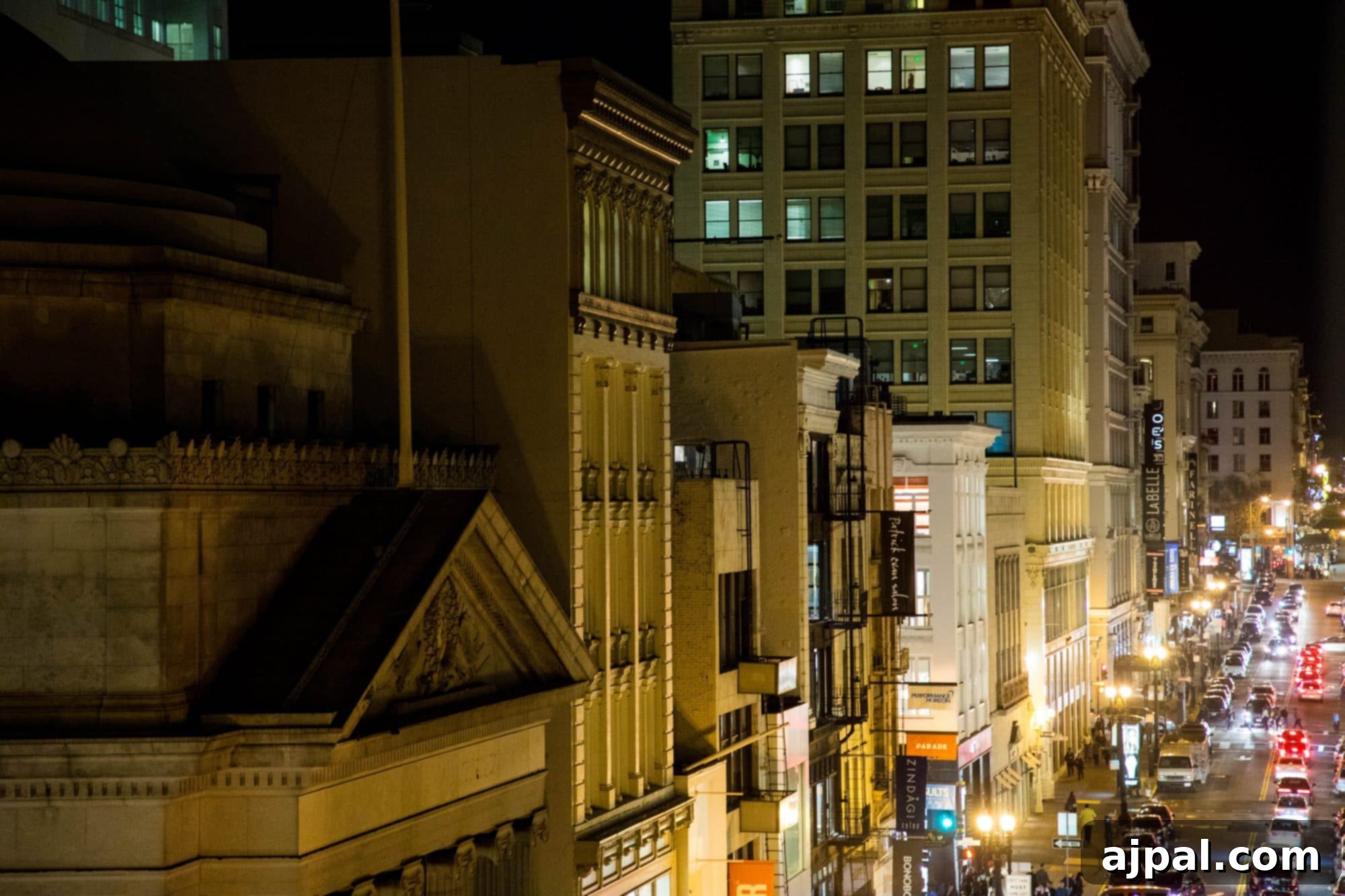 San Francisco: Your 2-Day Adventure 3 San Francisco city street at night from Four Seasons
