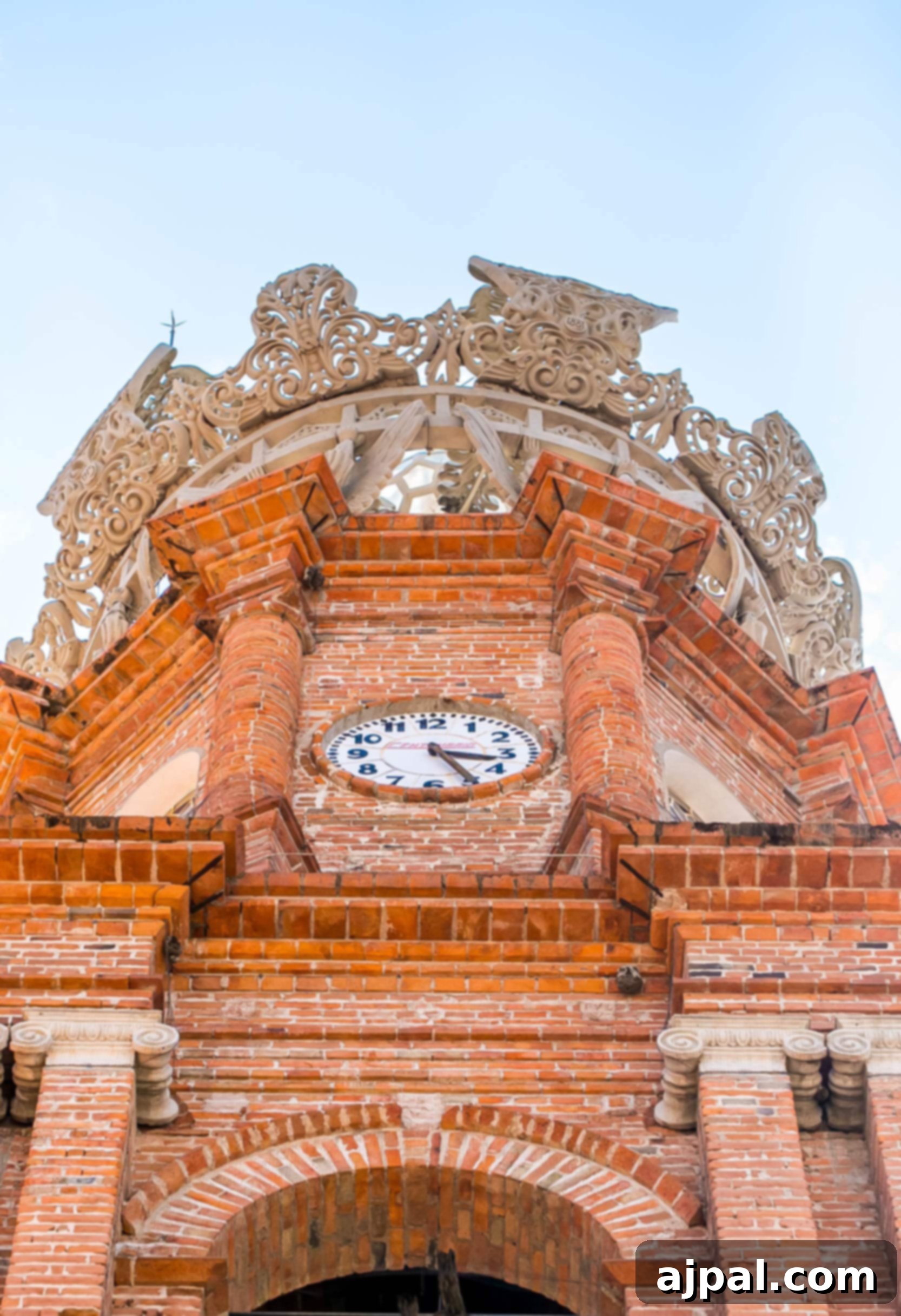 Ruby Princess Unveils Puerto Vallarta 7 brick clock tower