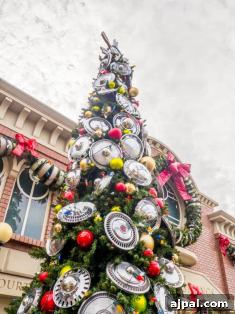 Radiator Springs at Christmas in Disney California Adventure Park