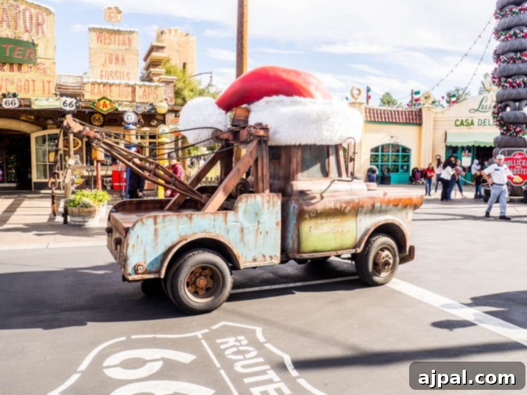 Christmas Mater in Disney's California Adventure