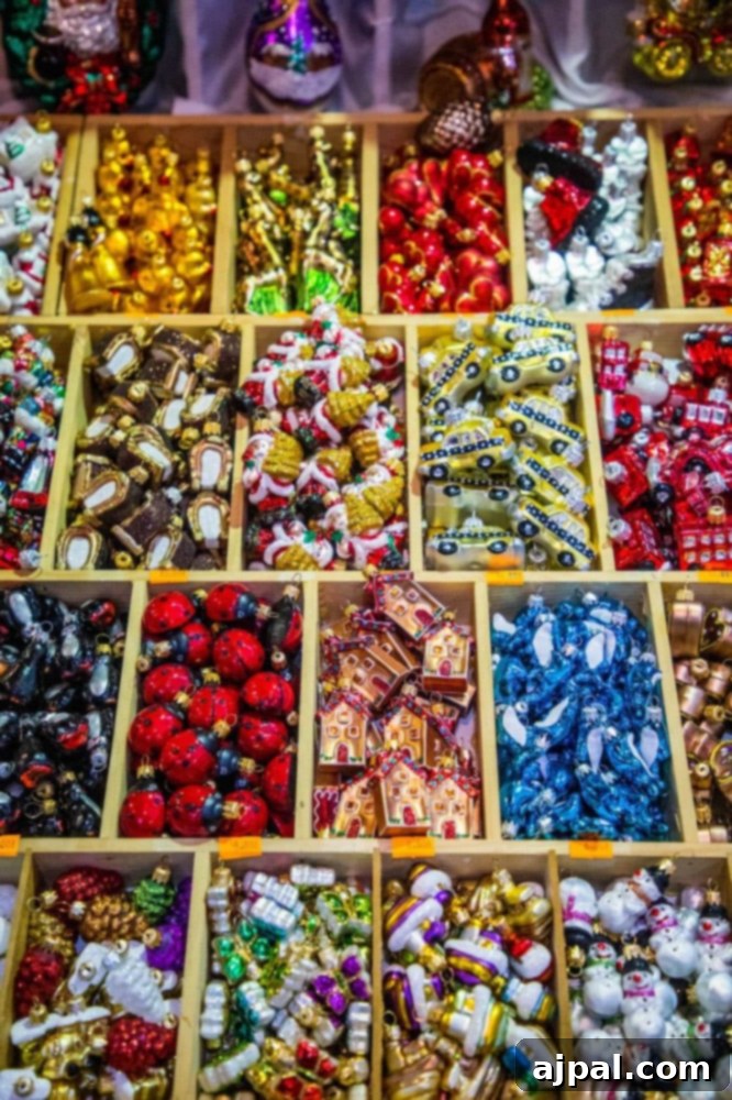 A display of candy at the Krakow Christmas Market.