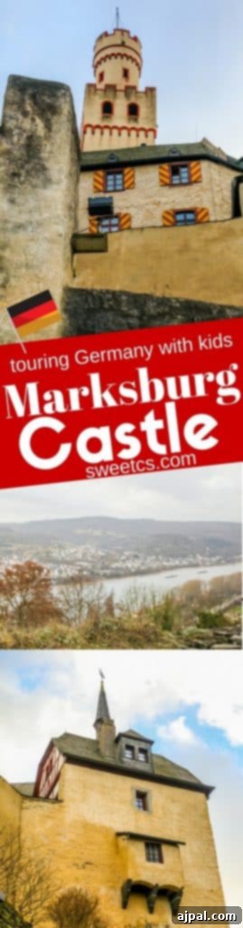 Marksburg Castle: Germany's Best-Preserved Medieval Gem 16 A captivating general view of Marksburg Castle, showcasing its enduring medieval grandeur against the scenic backdrop of the Rhine Valley.