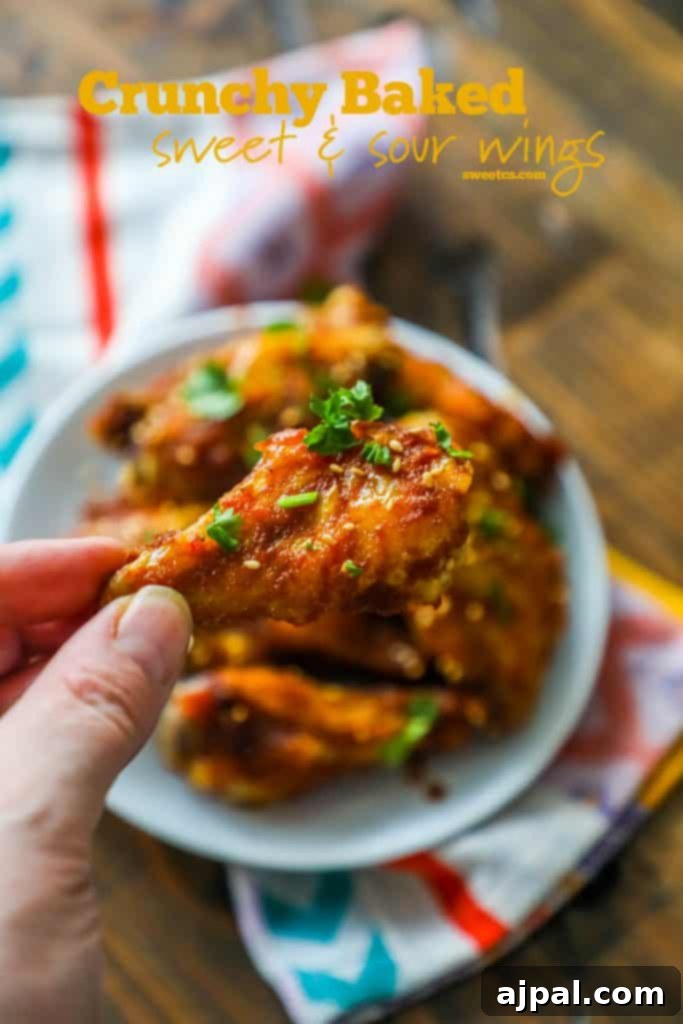 Sticky Sweet Chili Crispers 3 Crunchy baked sweet & spicy wings, golden brown and glazed.