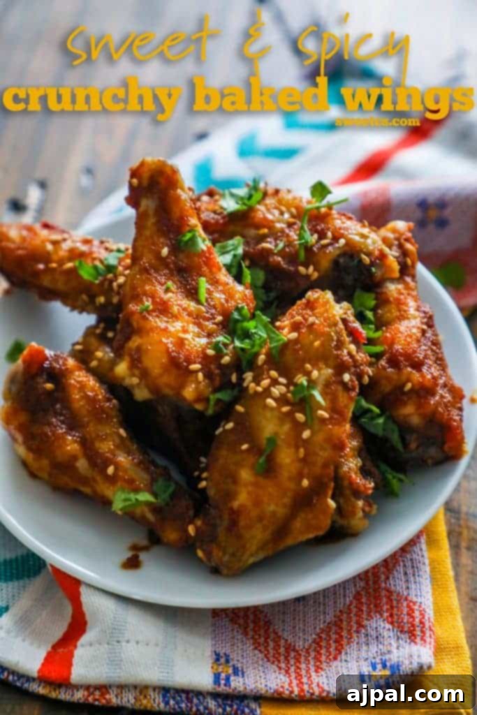 Sticky Sweet Chili Crispers 6 Delicious sweet, spicy, and crunchy BBQ wings fresh from the oven.
