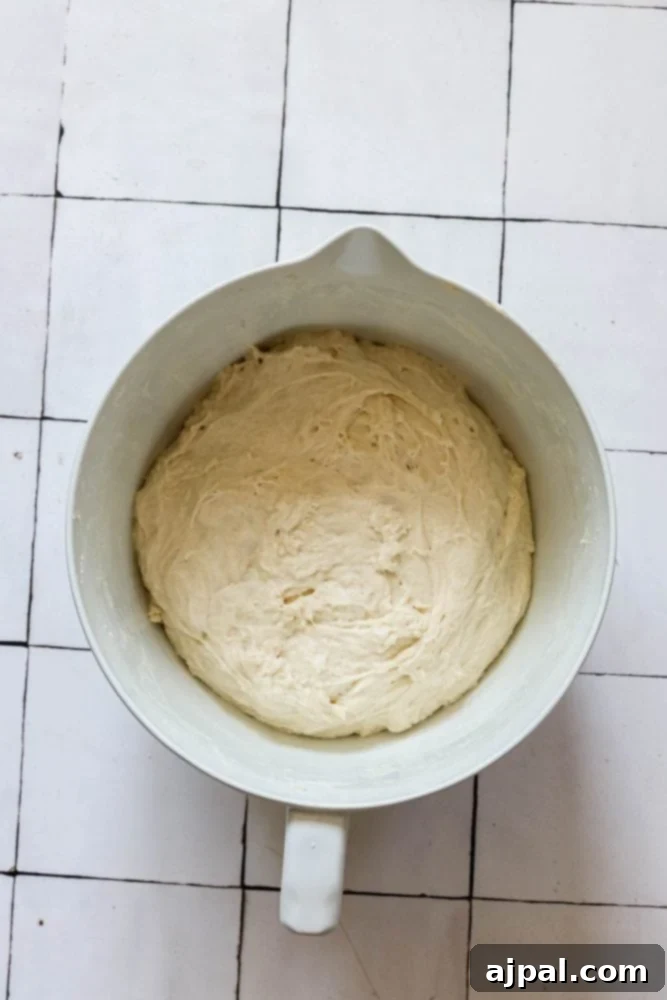 picture of bread dough in a bowl