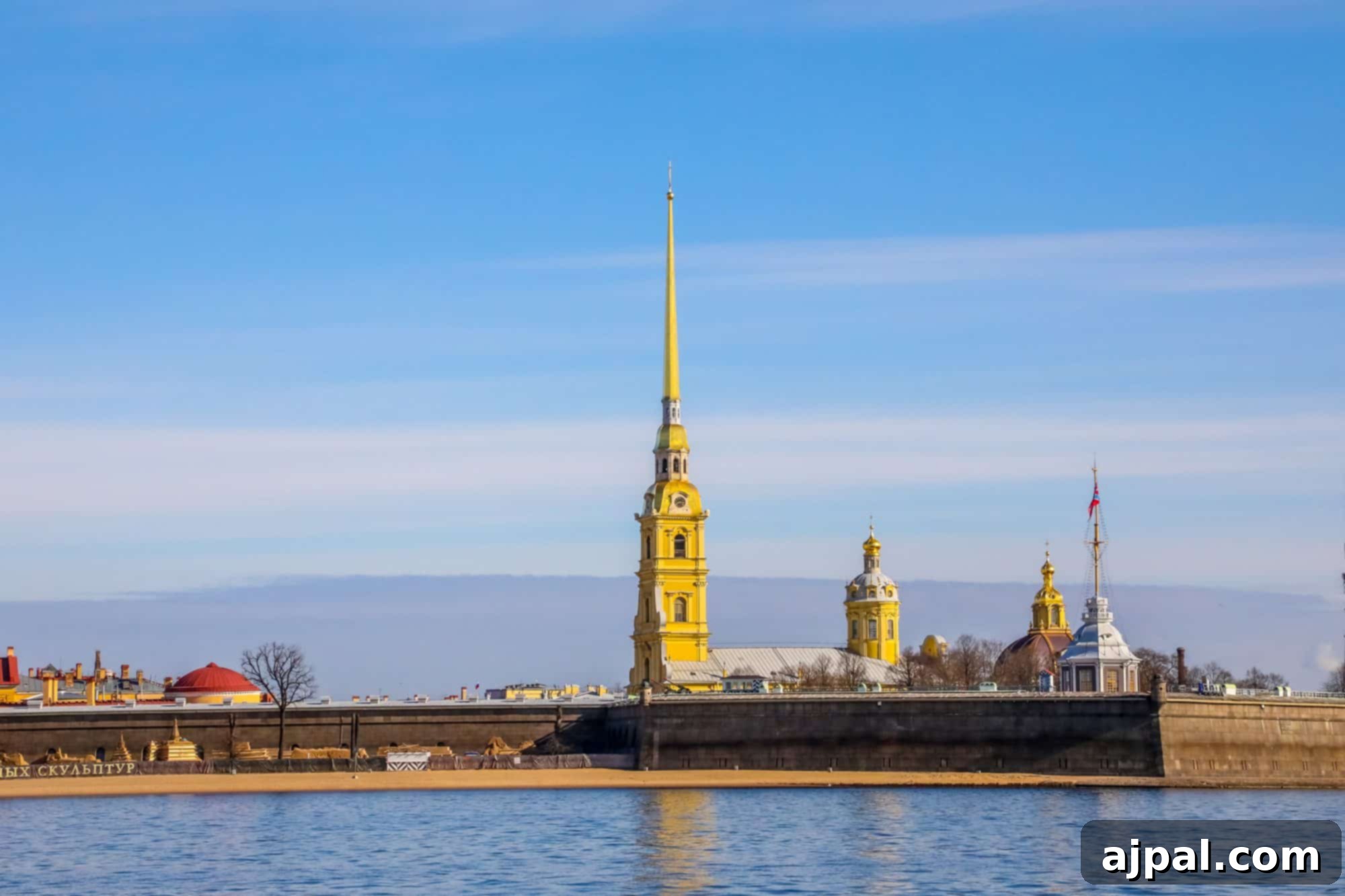 The iconic Peter and Paul Fortress, a must-see landmark in Saint Petersburg, Russia, often visited on a Princess Cruises shore excursion.