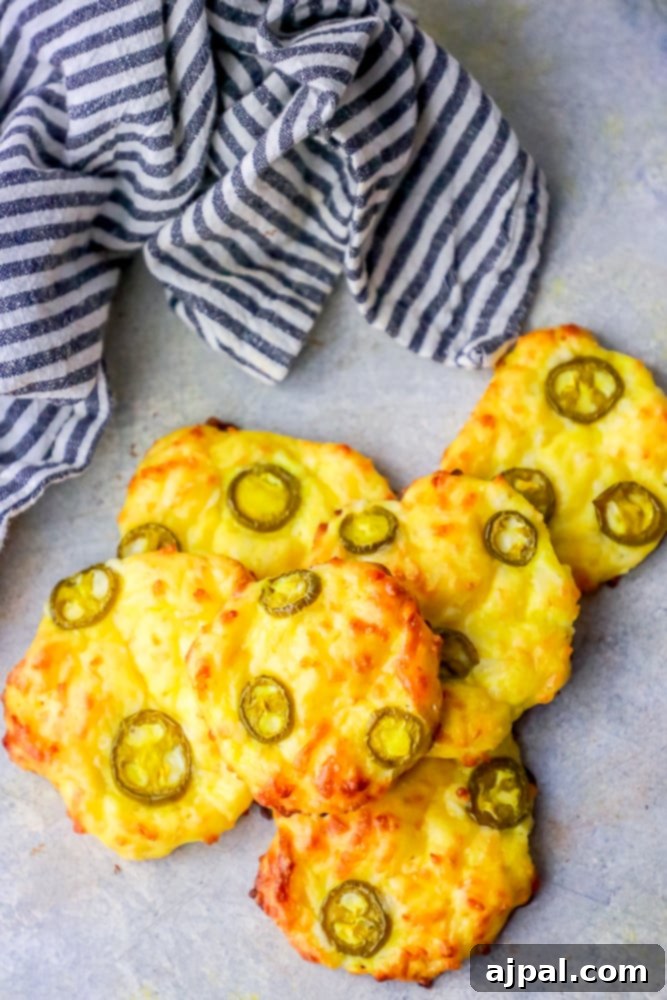 4 Ingredient Keto Jalapeno Cheese Loaf 3 Close-up of fluffy cheesy jalapeno cloud bread on a rustic wooden table beside a kitchen towel.