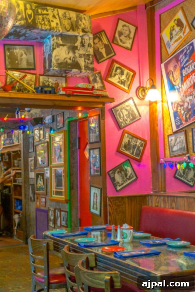 Savor Sanibel: A Culinary Journey 18 A restaurant on Sanibel Island, Florida featuring a vibrant pink wall.