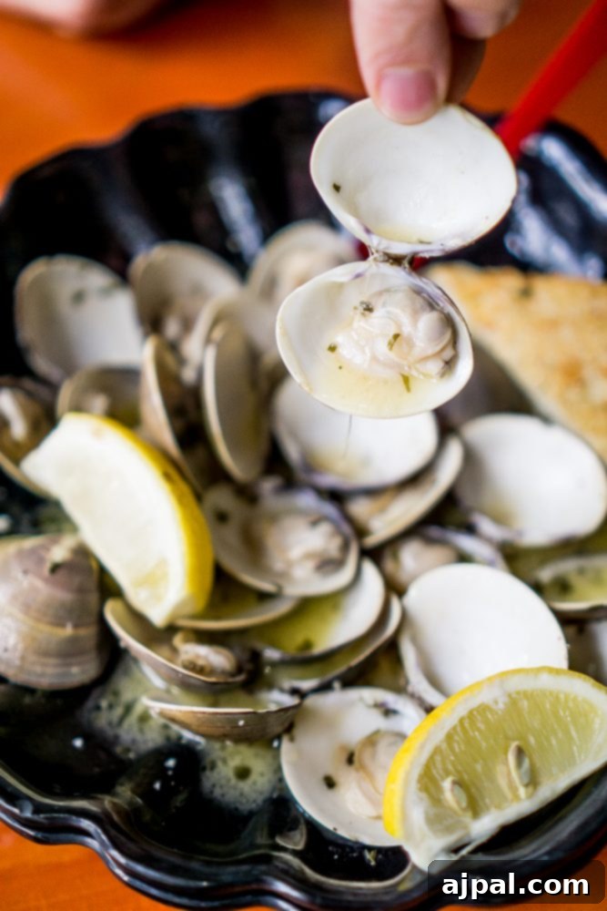 Savor Sanibel: A Culinary Journey 36 A plate of clams on a table in Sanibel, Florida.