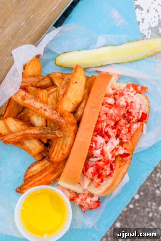 Savor Sanibel: A Culinary Journey 40 What to eat on Sanibel Island, Florida: The best lobster sandwich with ketchup and french fries.