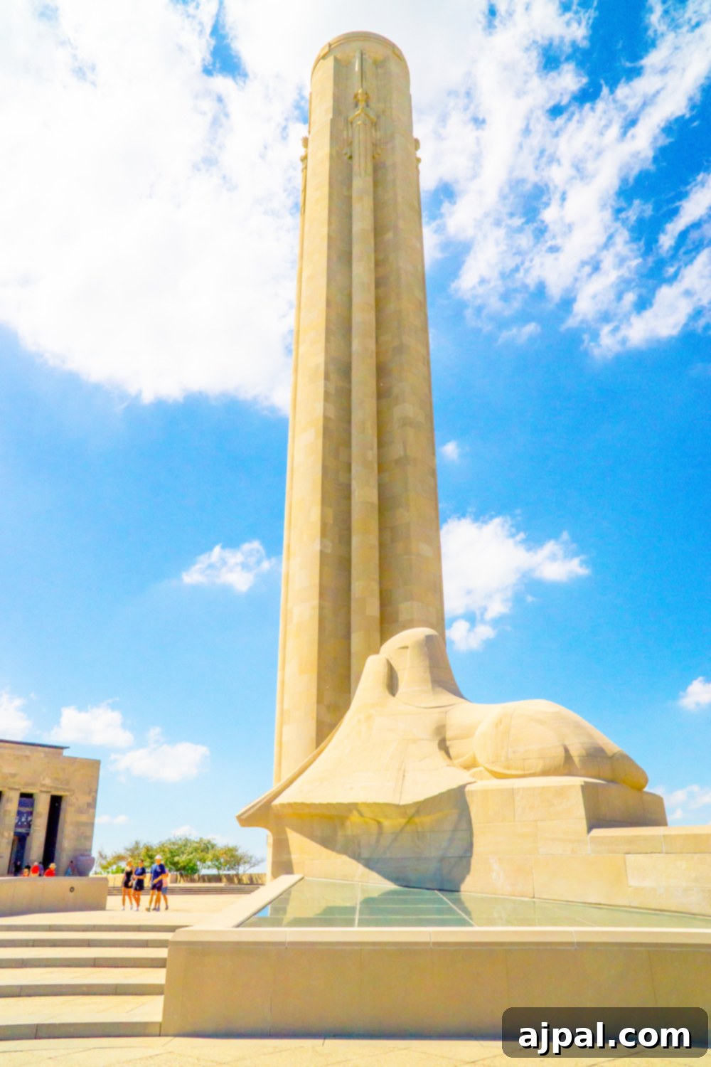 Kansas City's Best: An Insider's Guide 4 Lion statue with a fountain at the National WWI Museum and Memorial in Kansas City