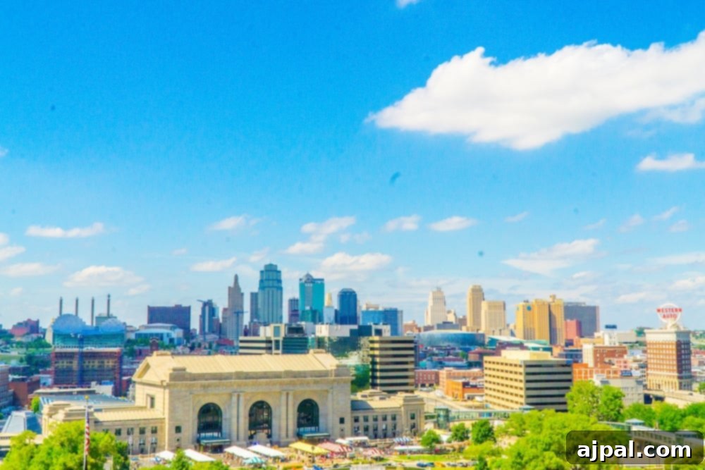 Kansas City's Best: An Insider's Guide 6 The Kansas City skyline from a distance, highlighting its modern architecture