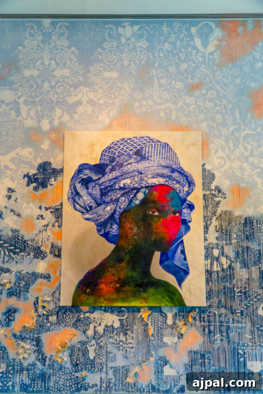 Kansas City's Best: An Insider's Guide 10 A vibrant, textured wall art installation with peeling blue and orange paint