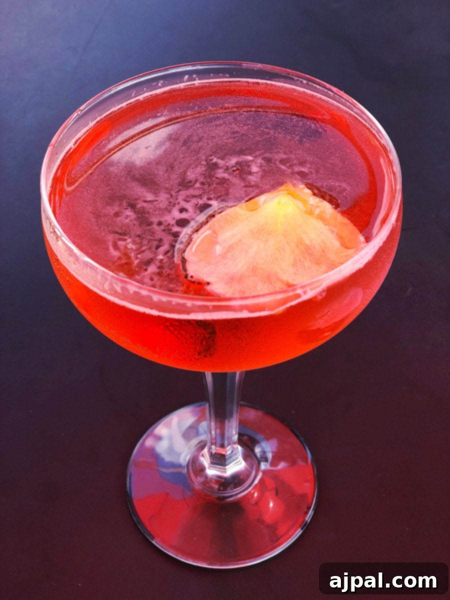 A cocktail garnished with a lemon slice, perfect for your visit to Kansas City.