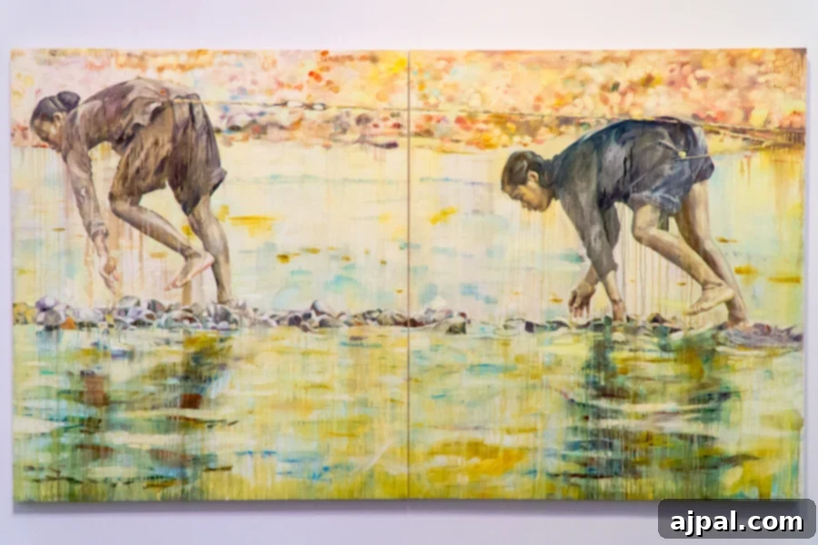 Discover Kansas City: 10 Unforgettable Experiences 12 Contemporary painting depicting two men fishing, at the Kemper Museum of Contemporary Art
