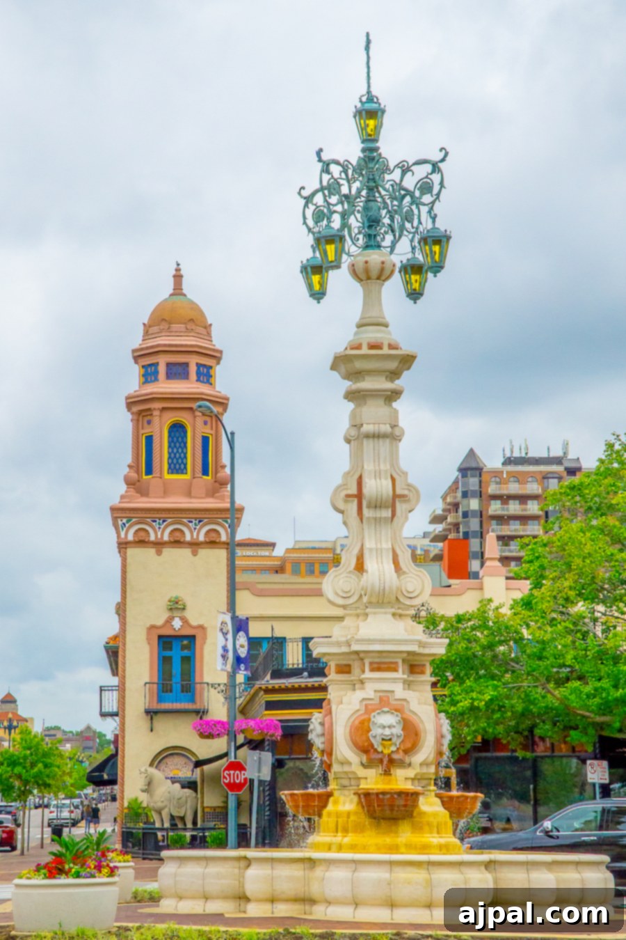 Discover Kansas City: 10 Unforgettable Experiences 9 Ornate fountain on the Country Club Plaza in Kansas City, reflecting Spanish architecture