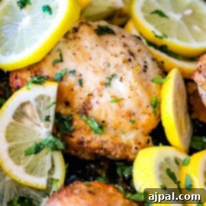 Zesty Lemon Chicken Perfection 10 Quick and easy lemon chicken with parsley cooked in a skillet.