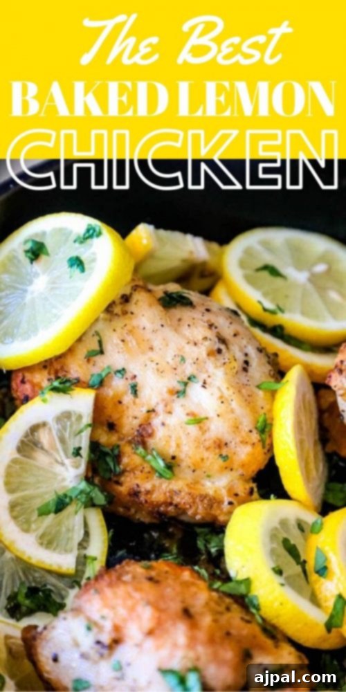 Zesty Lemon Chicken Perfection 13 chicken thighs in a pan with lemons
