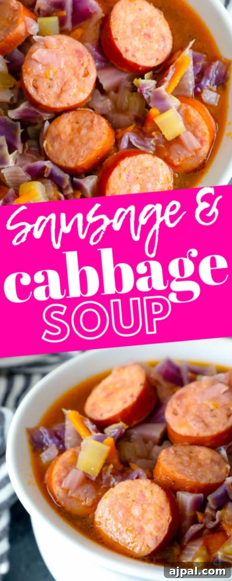 bowl with cabbage, sausage, and celery in it