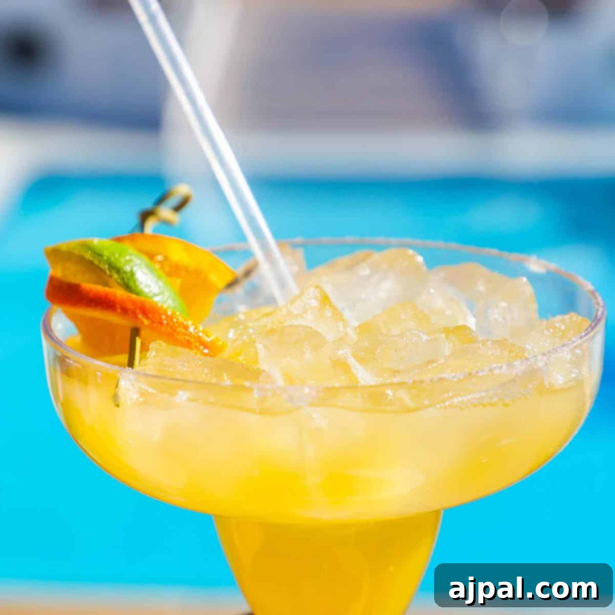 West Coast Majesty: A Royal Princess Voyage 9 A margarita sitting on a Royal Princess Cruise table.
