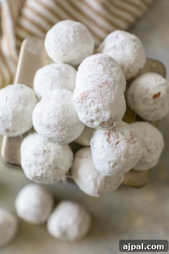 Effortless Powdered Doughnut Delights 6 pile of powdered sugar donut holes