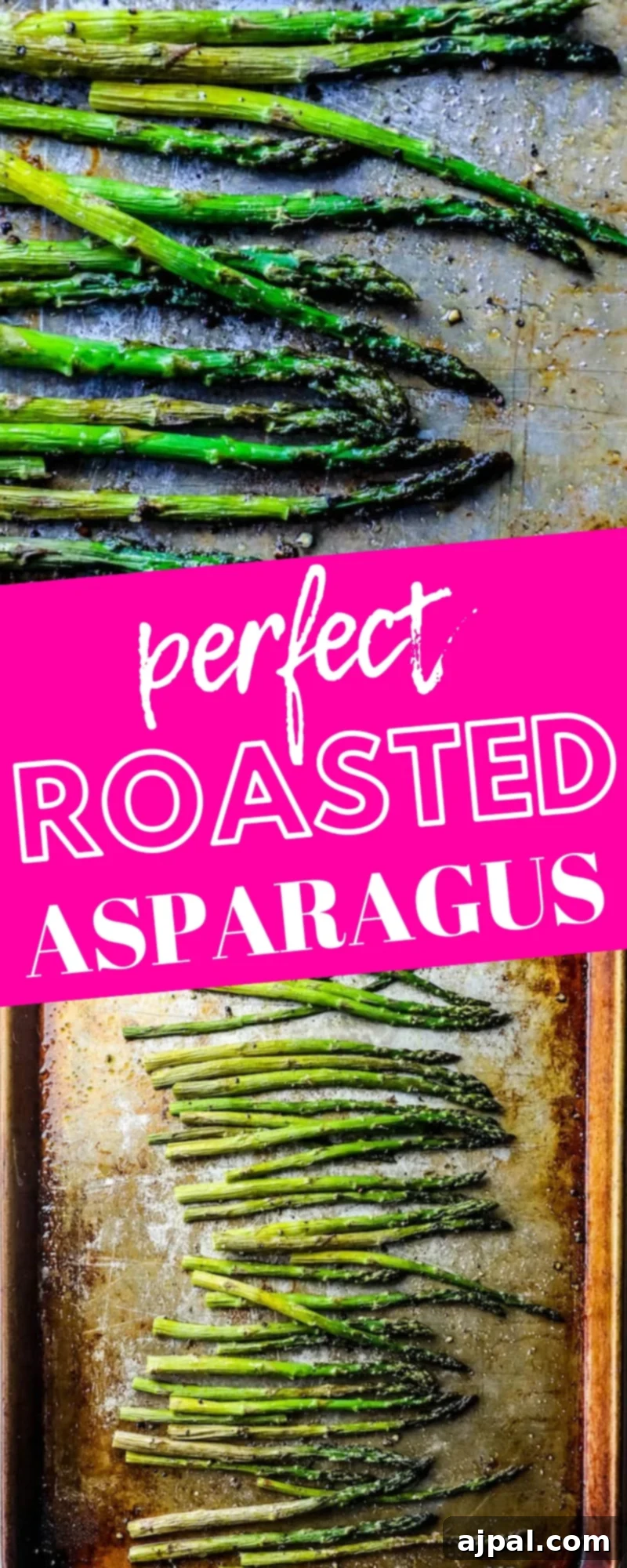 Crispy Roasted Asparagus 8 A vibrant platter of easy roasted asparagus, ready to serve