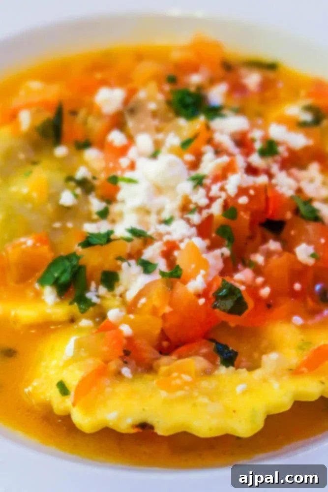 Where to eat in Oxnard, California: A savory bowl of soup with ravioli.