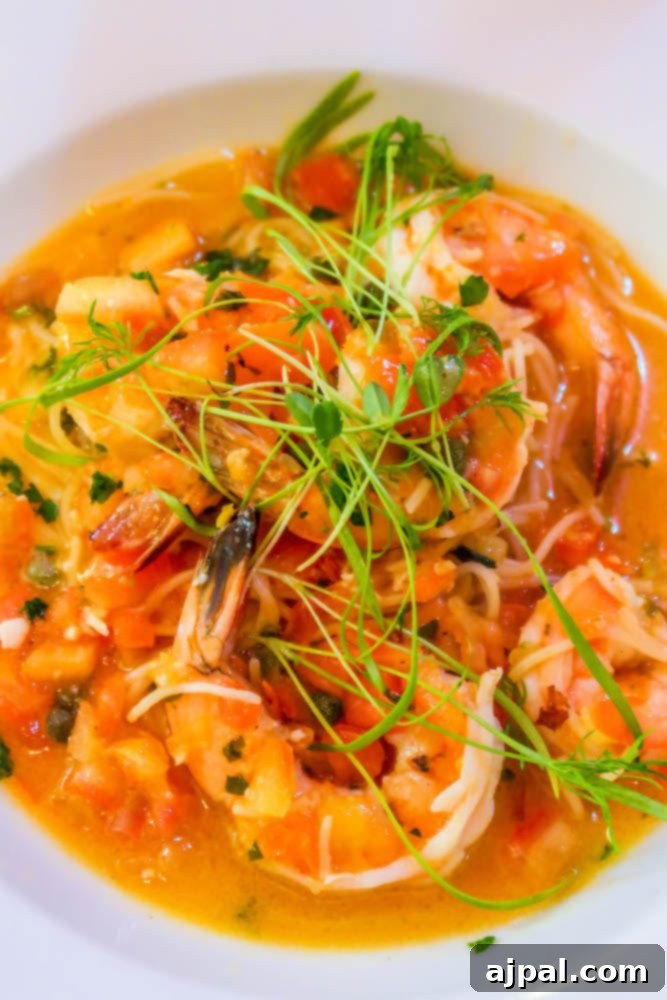 A plate of shrimp in a tomato sauce, perfect for a day in Oxnard California.