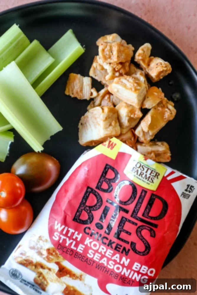 Low Carb Korean BBQ Foster Farms Bold Bites, a healthy and flavorful snack.