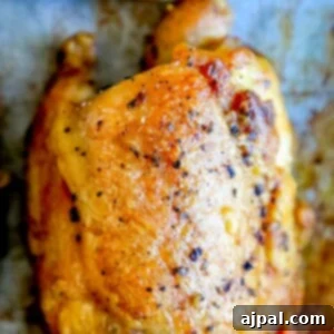 The Best Crunchy Baked Chicken Thighs