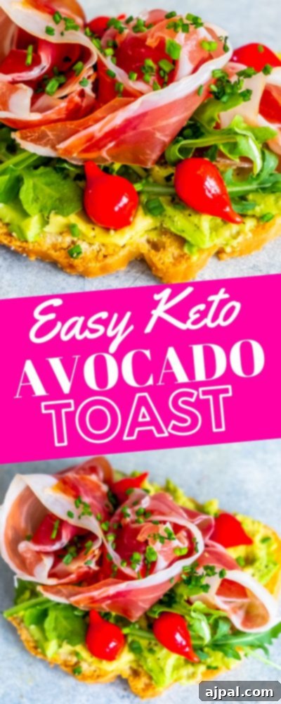 Easy keto avocado toast made with a low carb avocado toast recipe, featuring fresh ingredients and a healthy bread base.
