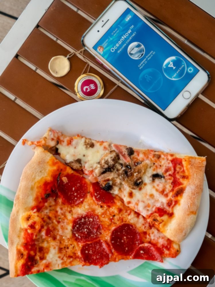 A person uses a Princess Ocean Medallion to order food or drinks from a tablet, illustrating the ease and convenience of the innovative cruising technology.