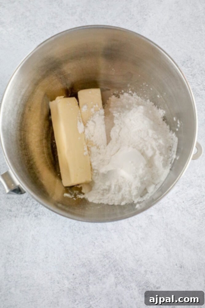 Simple Lofthouse Style Frosted Sugar Cookies 6 picture of butter and sugar in a bowl