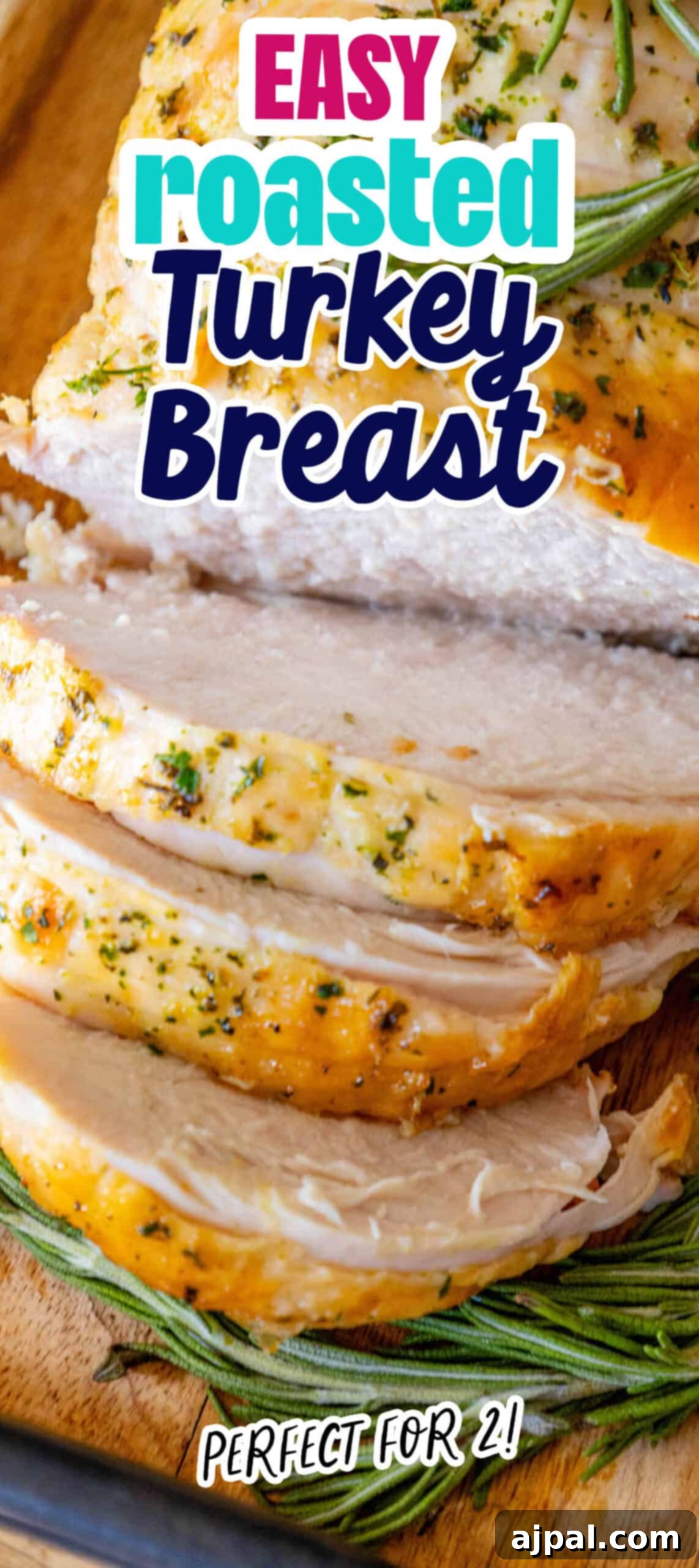 Perfectly Juicy Oven Roasted Turkey Breast 8 Easy roasted turkey breast on a cutting board.