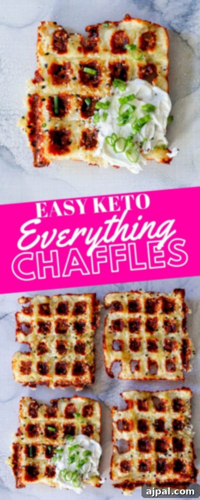 Ultimate Keto Chaffles 6 A stack of golden-brown keto chaffle waffles, artfully arranged on a clean countertop