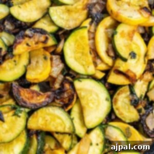 Pan-fried zucchini and squash, an easy side dish.