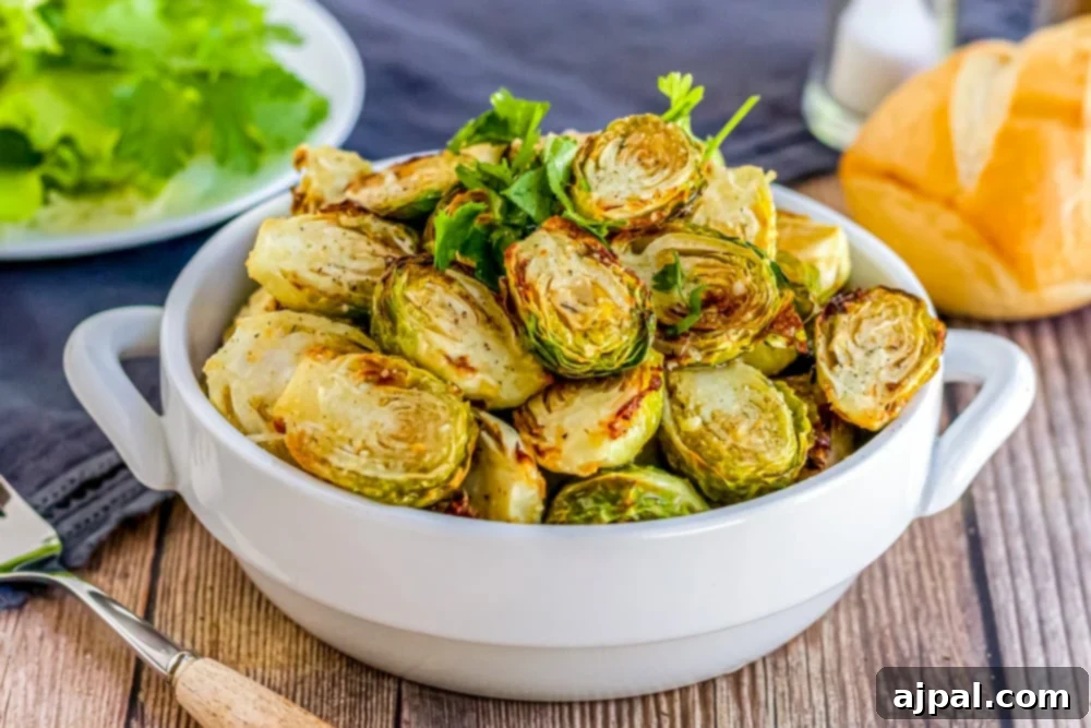 cooked brussels sprouts in a bowl