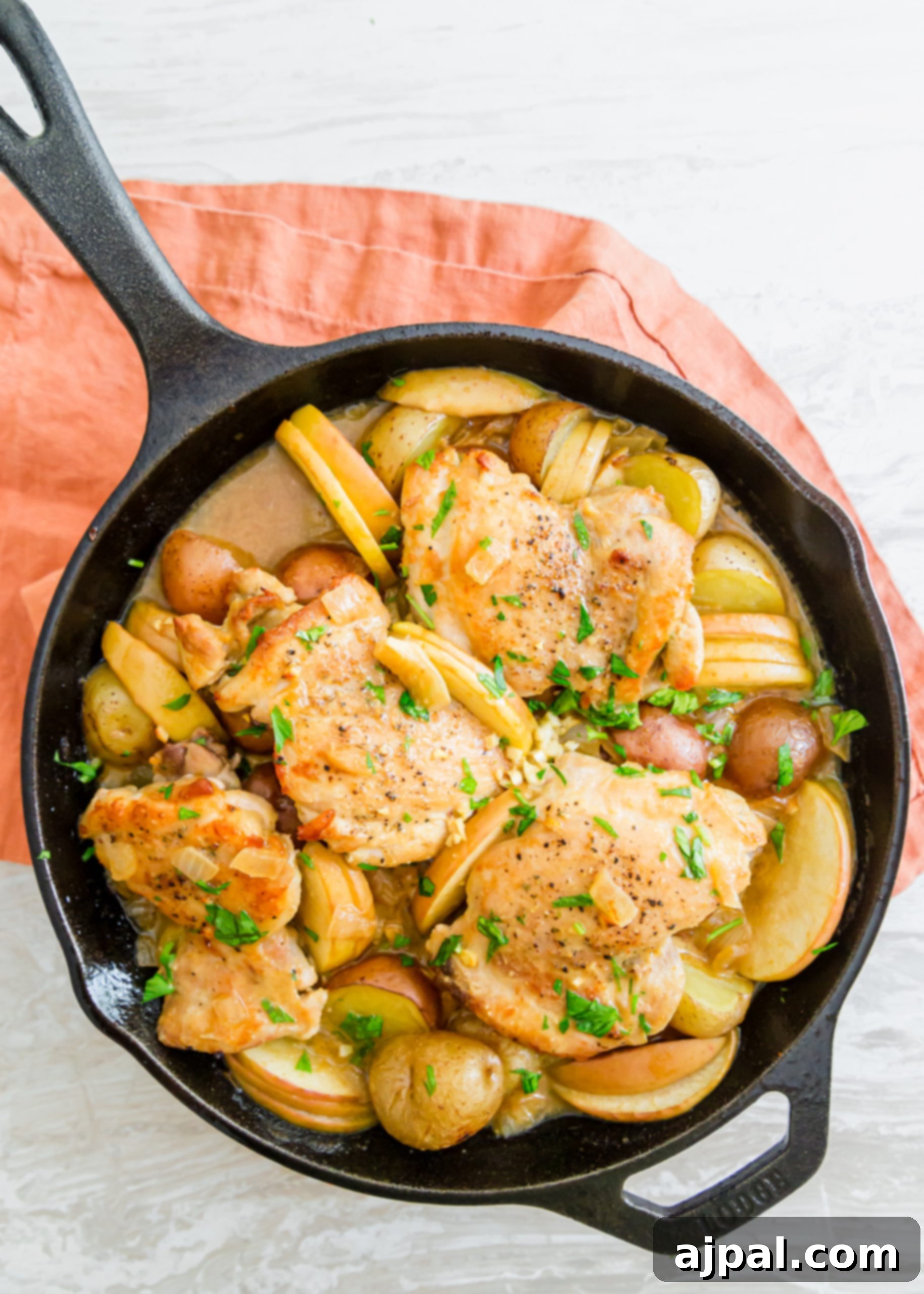 Maple Dijon Chicken and Potatoes Skillet Recipe.