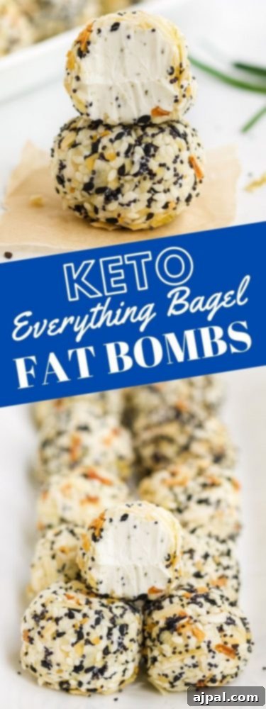 Savory Keto Everything Bagel Fat Bomb 14 Keto everything bagel fat bombs with a twist!