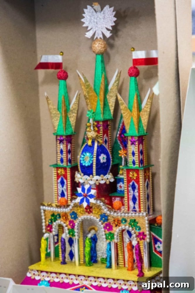 Picture of Krakow crib at Christmas market
