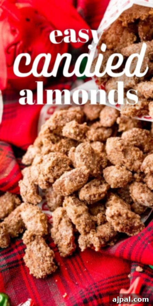 Picture of candied almonds in a paper cone