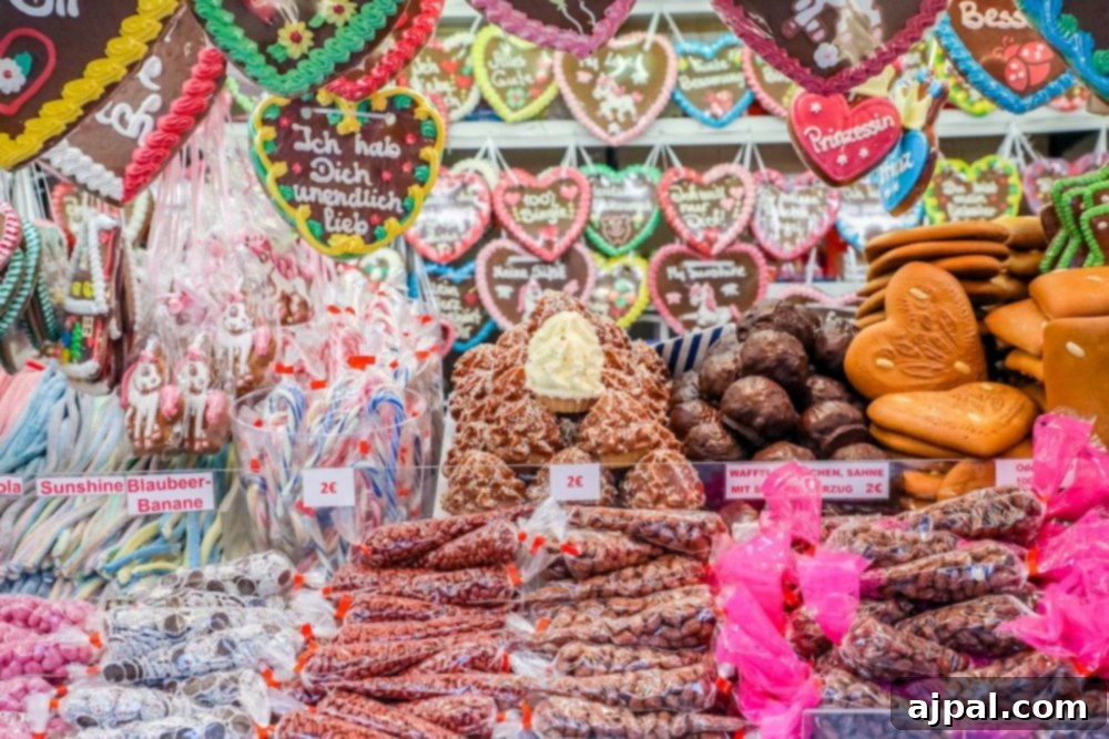 picture of candy at christmas market stall