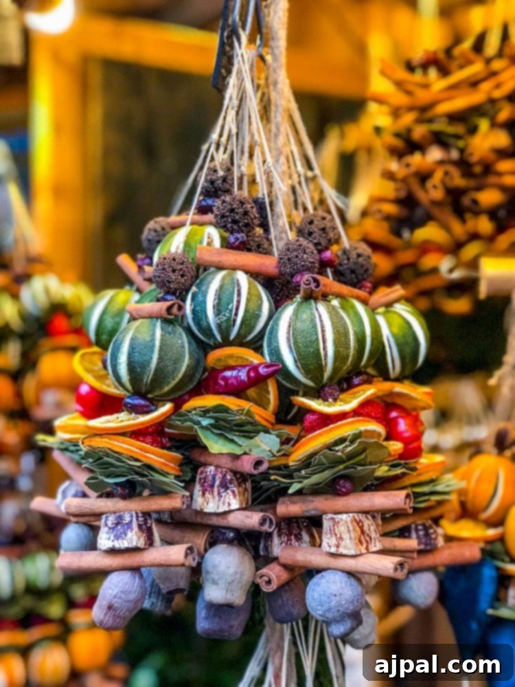 picture of spices at christmas market stall in krakow